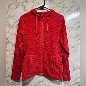 The North Face Jacket Womens M Full Zip Long Sleeve Outdoors Hooded Red